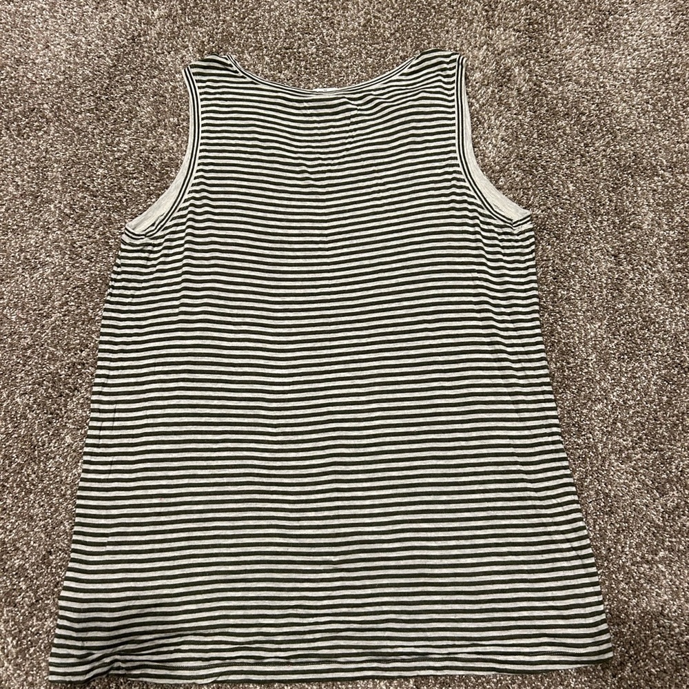 CAbi Black and White Striped Tank Top - Picture 3 of 3